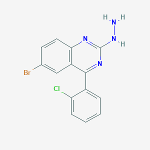 6-Bromo-4-(2-chlorophenyl)-2-hydrazinylquinazoline