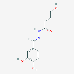 molecular formula C11H14N2O4 B11521295 N'-(3,4-dihydroxybenzylidene)-4-hydroxybutanehydrazide 