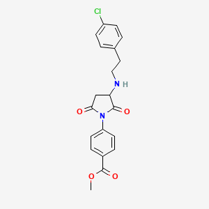 Methyl 4-(3-{[2-(4-chlorophenyl)ethyl]amino}-2,5-dioxopyrrolidin-1-yl)benzoate