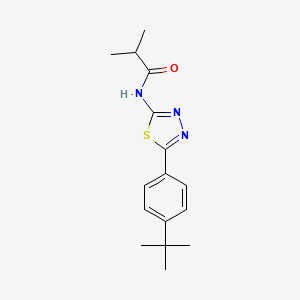 N-[5-(4-tert-butylphenyl)-1,3,4-thiadiazol-2-yl]-2-methylpropanamide