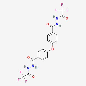 molecular formula C18H12F6N4O5 B11521316 4,4'-oxybis[N'-(trifluoroacetyl)benzohydrazide] 