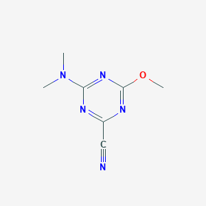 4-(Dimethylamino)-6-methoxy-1,3,5-triazine-2-carbonitrile