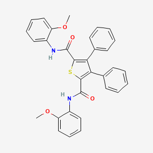 N,N'-bis(2-methoxyphenyl)-3,4-diphenylthiophene-2,5-dicarboxamide