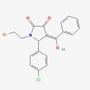 1-(2-bromoethyl)-5-(4-chlorophenyl)-3-hydroxy-4-(phenylcarbonyl)-1,5-dihydro-2H-pyrrol-2-one