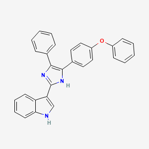 molecular formula C29H21N3O B11521458 3-[4-(4-phenoxyphenyl)-5-phenyl-1H-imidazol-2-yl]-1H-indole 