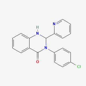 Quinazolin-4(3H)-one, 1,2-dihydro-3-(4-chlorophenyl)-2-(2-pyridyl)-