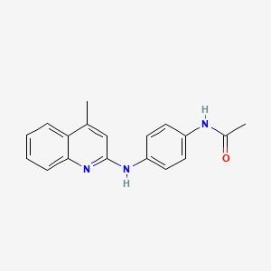 N-{4-[(4-methylquinolin-2-yl)amino]phenyl}acetamide