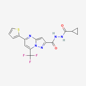 N'-(cyclopropylcarbonyl)-5-(thiophen-2-yl)-7-(trifluoromethyl)pyrazolo[1,5-a]pyrimidine-2-carbohydrazide