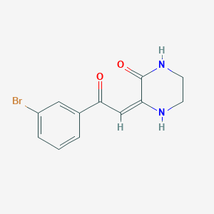 (3E)-3-[2-(3-bromophenyl)-2-oxoethylidene]piperazin-2-one