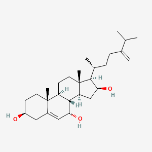 molecular formula C28H46O3 B1152158 Ergosta-5,24(28)-diene-3,7,16-triol CAS No. 289054-34-8