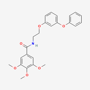 3,4,5-trimethoxy-N-[2-(3-phenoxyphenoxy)ethyl]benzamide