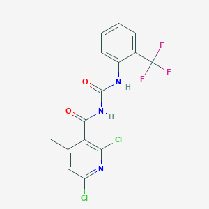 1-(2,6-Dichloro-4-methyl-pyridine-3-carbonyl)-3-(2-trifluoromethyl-phenyl)-urea