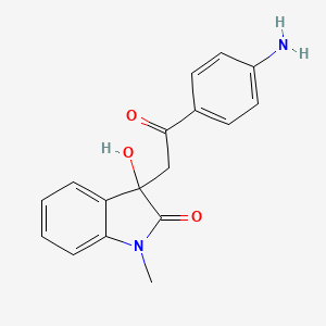 3-[2-(4-aminophenyl)-2-oxoethyl]-3-hydroxy-1-methyl-1,3-dihydro-2H-indol-2-one