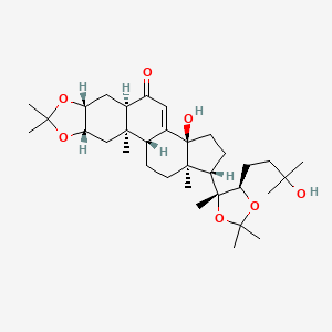 molecular formula C33H52O7 B1152167 Ecdysterone 2,3:20,22-diacetonide CAS No. 22798-98-7