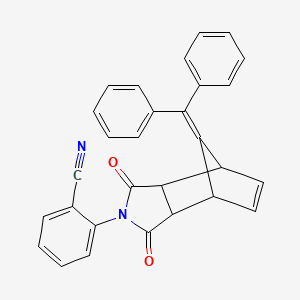 2-[8-(Diphenylmethylene)-1,3-dioxo-1,3,3A,4,7,7A-hexahydro-2H-4,7-methanoisoindol-2-YL]benzonitrile