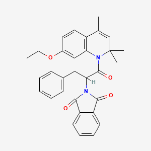 2-[1-(7-ethoxy-2,2,4-trimethylquinolin-1(2H)-yl)-1-oxo-3-phenylpropan-2-yl]-1H-isoindole-1,3(2H)-dione