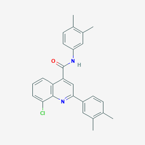 8-chloro-N,2-bis(3,4-dimethylphenyl)quinoline-4-carboxamide