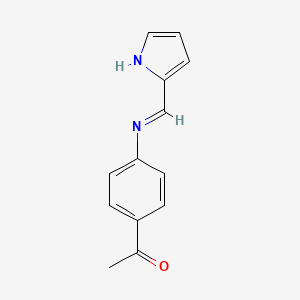 1-(4-{[(E)-1H-pyrrol-2-ylmethylidene]amino}phenyl)ethanone