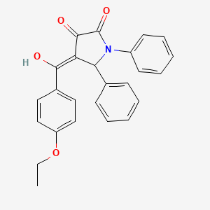 4-[(4-ethoxyphenyl)carbonyl]-3-hydroxy-1,5-diphenyl-1,5-dihydro-2H-pyrrol-2-one