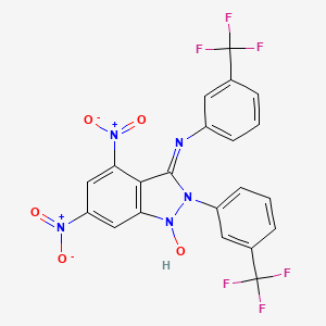 4,6-dinitro-N,2-bis[3-(trifluoromethyl)phenyl]-2H-indazol-3-amine 1-oxide