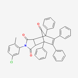 2-(5-chloro-2-methylphenyl)-4,5,6,7-tetraphenyl-3a,4,7,7a-tetrahydro-1H-4,7-methanoisoindole-1,3,8(2H)-trione