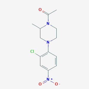 1-[4-(2-Chloro-4-nitrophenyl)-2-methylpiperazin-1-yl]ethanone