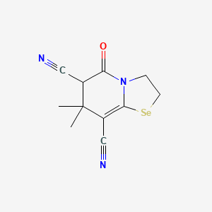 7,7-dimethyl-5-oxo-2,3,6,7-tetrahydro-5H-[1,3]selenazolo[3,2-a]pyridine-6,8-dicarbonitrile