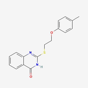 molecular formula C17H16N2O2S B11521932 2-[2-(4-methylphenoxy)ethylsulfanyl]-1H-quinazolin-4-one 