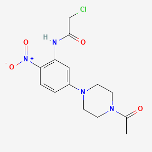 N-[5-(4-acetylpiperazin-1-yl)-2-nitrophenyl]-2-chloroacetamide