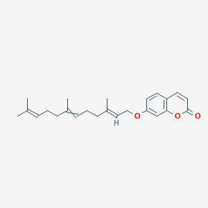 7-{[(2E,6E)-3,7,11-trimethyldodeca-2,6,10-trien-1-yl]oxy}-2H-chromen-2-one