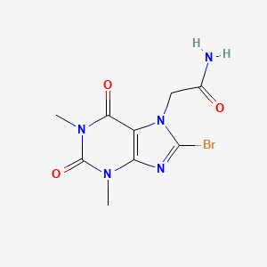 2-(8-bromo-1,3-dimethyl-2,6-dioxo-2,3,6,7-tetrahydro-1H-purin-7-yl)acetamide