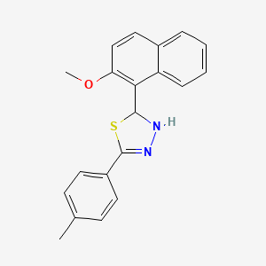 2-(2-Methoxynaphthalen-1-yl)-5-(4-methylphenyl)-2,3-dihydro-1,3,4-thiadiazole