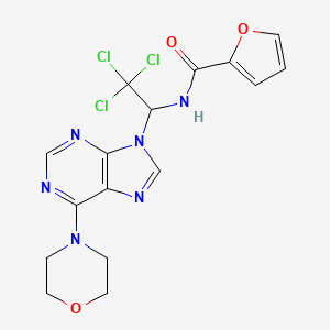 N-{2,2,2-trichloro-1-[6-(morpholin-4-yl)-9H-purin-9-yl]ethyl}furan-2-carboxamide