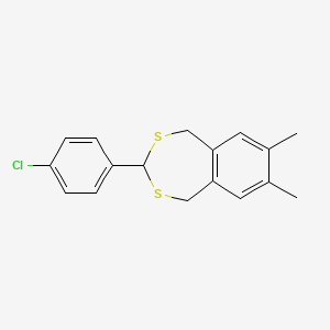 3-(4-Chlorophenyl)-7,8-dimethyl-1,5-dihydro-2,4-benzodithiepine