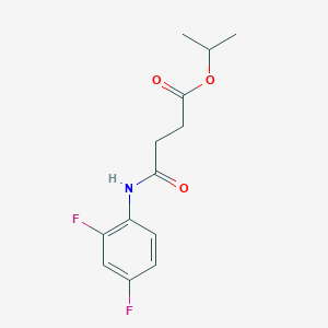 Propan-2-yl 4-[(2,4-difluorophenyl)amino]-4-oxobutanoate