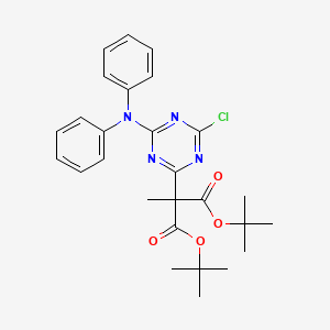 Di-tert-butyl [4-chloro-6-(diphenylamino)-1,3,5-triazin-2-yl](methyl)propanedioate