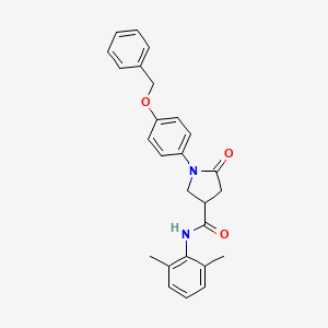 1-[4-(benzyloxy)phenyl]-N-(2,6-dimethylphenyl)-5-oxopyrrolidine-3-carboxamide