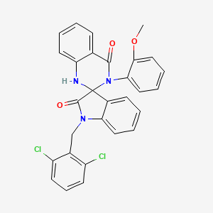 molecular formula C29H21Cl2N3O3 B11522179 1-(2,6-dichlorobenzyl)-3'-(2-methoxyphenyl)-1'H-spiro[indole-3,2'-quinazoline]-2,4'(1H,3'H)-dione 