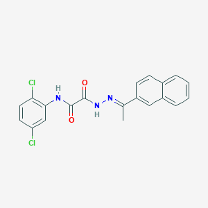 N-(2,5-dichlorophenyl)-2-{(2E)-2-[1-(naphthalen-2-yl)ethylidene]hydrazinyl}-2-oxoacetamide