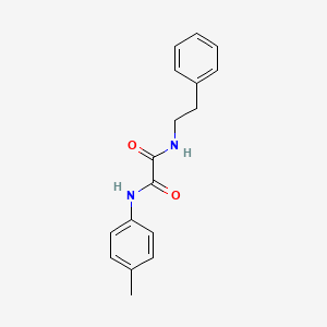 molecular formula C17H18N2O2 B11522251 N-(4-methylphenyl)-N'-(2-phenylethyl)ethanediamide 