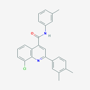 8-chloro-2-(3,4-dimethylphenyl)-N-(3-methylphenyl)quinoline-4-carboxamide