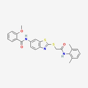 N-[2-({2-[(2,6-dimethylphenyl)amino]-2-oxoethyl}sulfanyl)-1,3-benzothiazol-6-yl]-2-methoxybenzamide