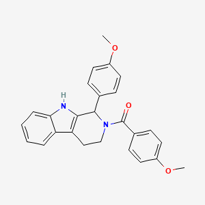 (4-methoxyphenyl)[1-(4-methoxyphenyl)-1,3,4,9-tetrahydro-2H-beta-carbolin-2-yl]methanone