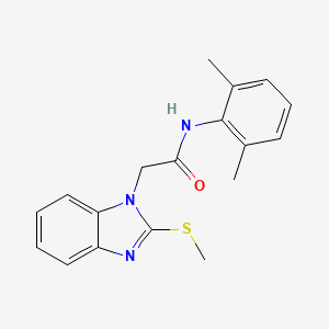 N-(2,6-Dimethyl-phenyl)-2-(2-methylsulfanyl-benzoimidazol-1-yl)-acetamide