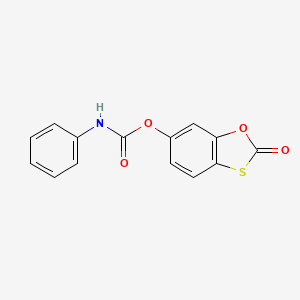 2-Oxo-1,3-benzoxathiol-6-yl phenylcarbamate