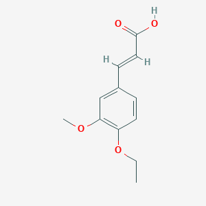 B115224 (2E)-3-(4-ethoxy-3-methoxyphenyl)acrylic acid CAS No. 144878-40-0