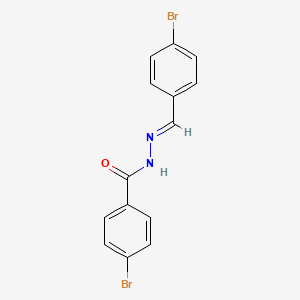 4-Bromo-N'-[(E)-(4-bromophenyl)methylidene]benzohydrazide