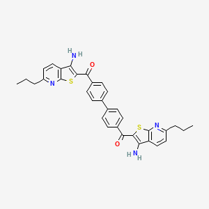 Biphenyl-4,4'-diylbis[(3-amino-6-propylthieno[2,3-b]pyridin-2-yl)methanone]