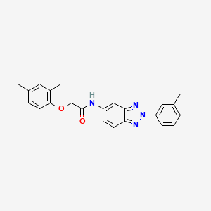 2-(2,4-dimethylphenoxy)-N-[2-(3,4-dimethylphenyl)-2H-benzotriazol-5-yl]acetamide