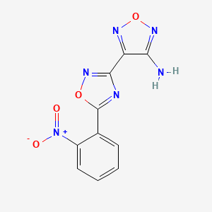 4-[5-(2-Nitrophenyl)-1,2,4-oxadiazol-3-yl]-1,2,5-oxadiazol-3-amine